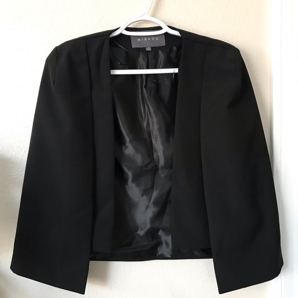 Open Front Cloak Sleeve Blazer